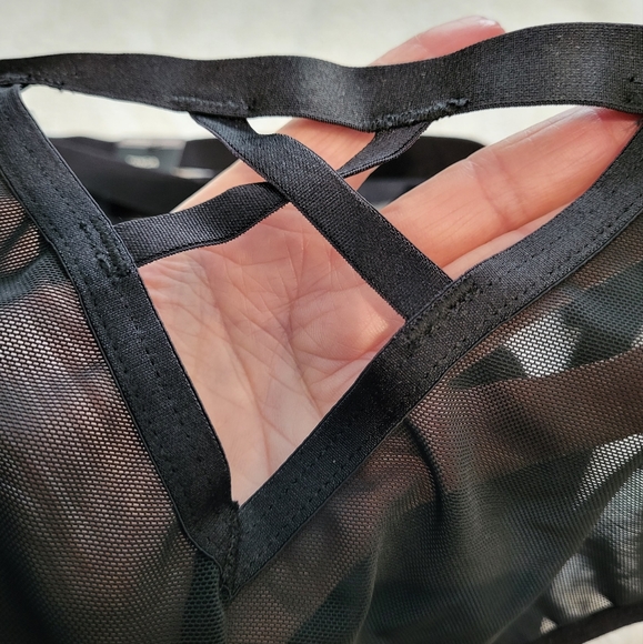 PLUS Caged Satin-Feeling Tanga Panty - Picture 8 of 11